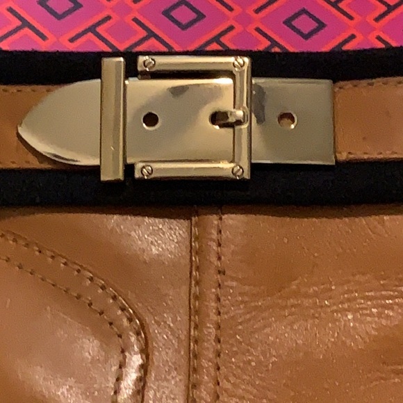 Tory Burch Belinda Cognac Bootie Size 9 - Picture 9 of 11